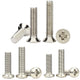 Nickel‑Plated Round & Countersunk Phillips Machine Screws – M1.2 M1.4 M2–M4, 3–12mm Lengths