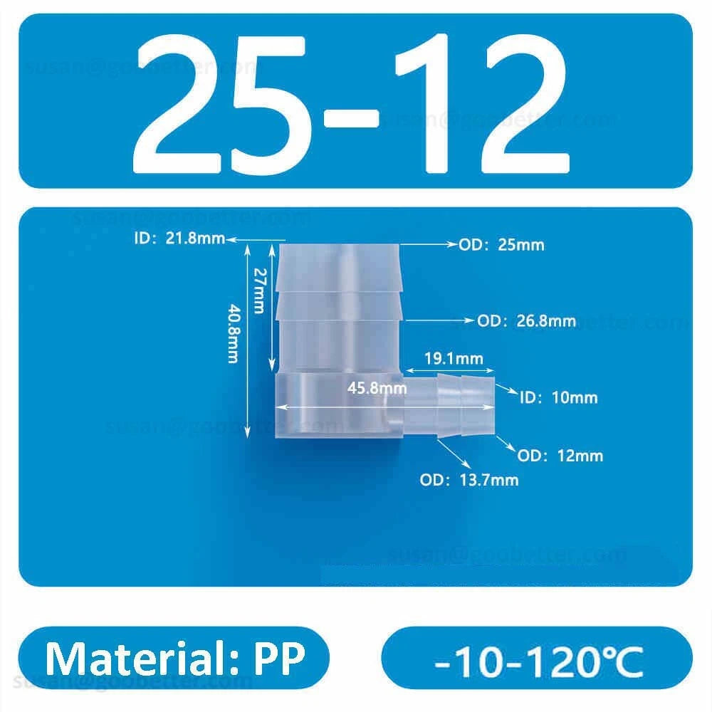 Plastic Barbed Hose Connectors — T-Piece, Elbow & Straight Fittings for Air & Water Lines