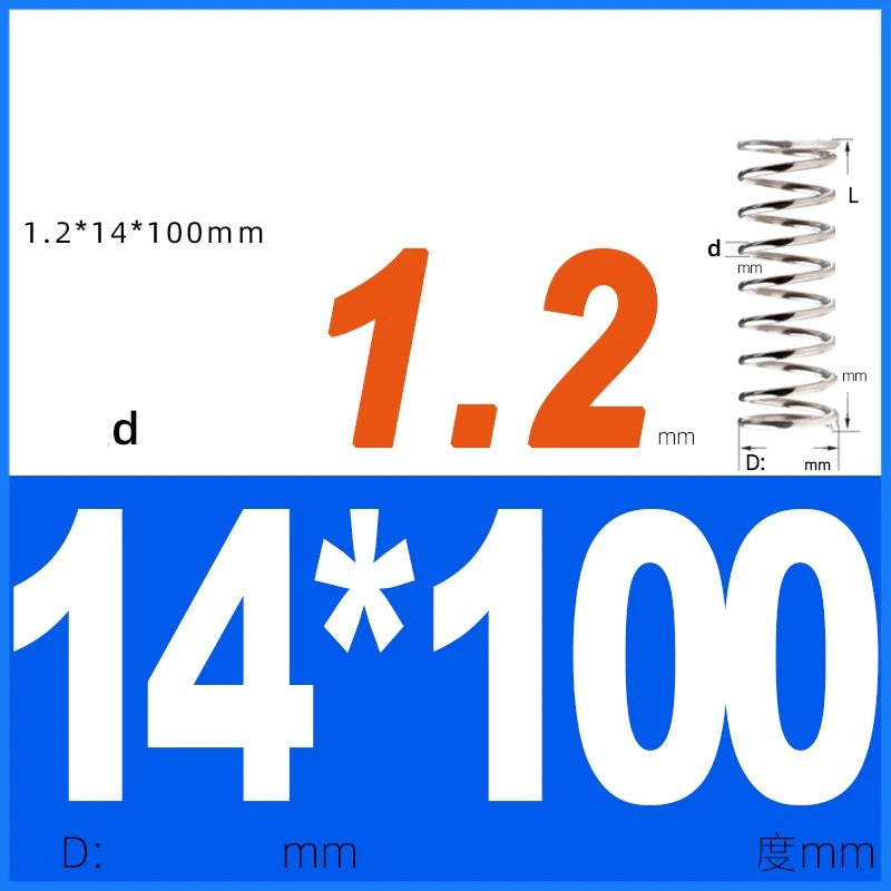 Compression Spring 1.2mm Wire Dia 14mm - 20mm OD Small Pressure Springs