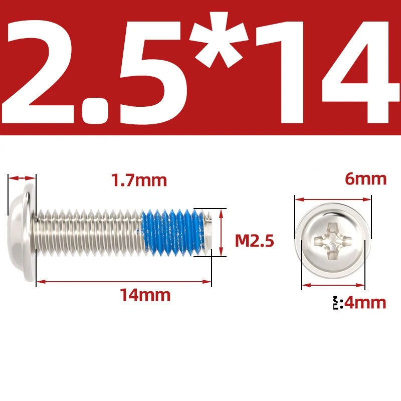 M2–M6 Flanged Button Head Screws – Carbon Steel, Phillips Drive, Nickel or Black Zinc Plated
