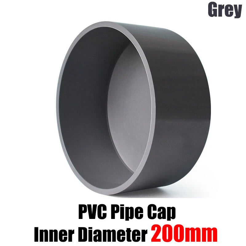 PVC Cap End Caps Plug Blanking ø20mm~200mm Grey Adhesive Drain Pipe Fittings