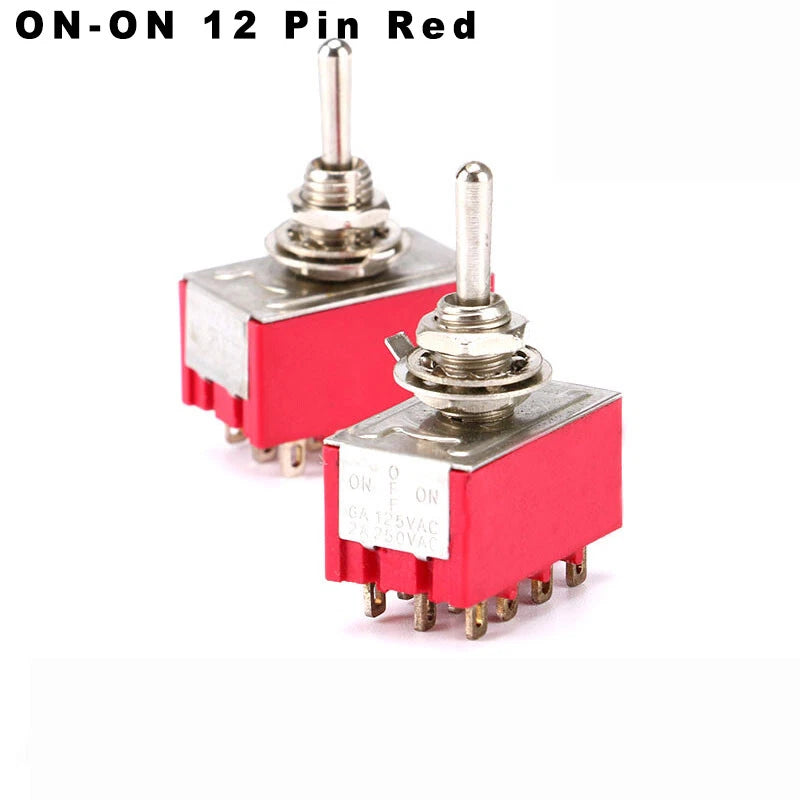 Mini Toggle Switch ON-ON ON-OFF-ON 3 6 9 12 Pin – Dashboard & Model Railway