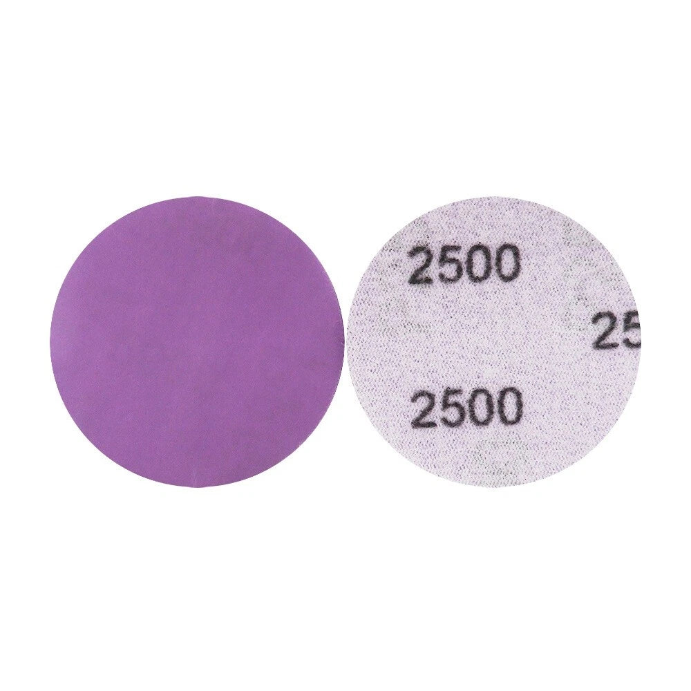 50mm Wet and Dry Sanding Discs 2 inch Sandpaper Hook and Loop Pads Grit 60-10000