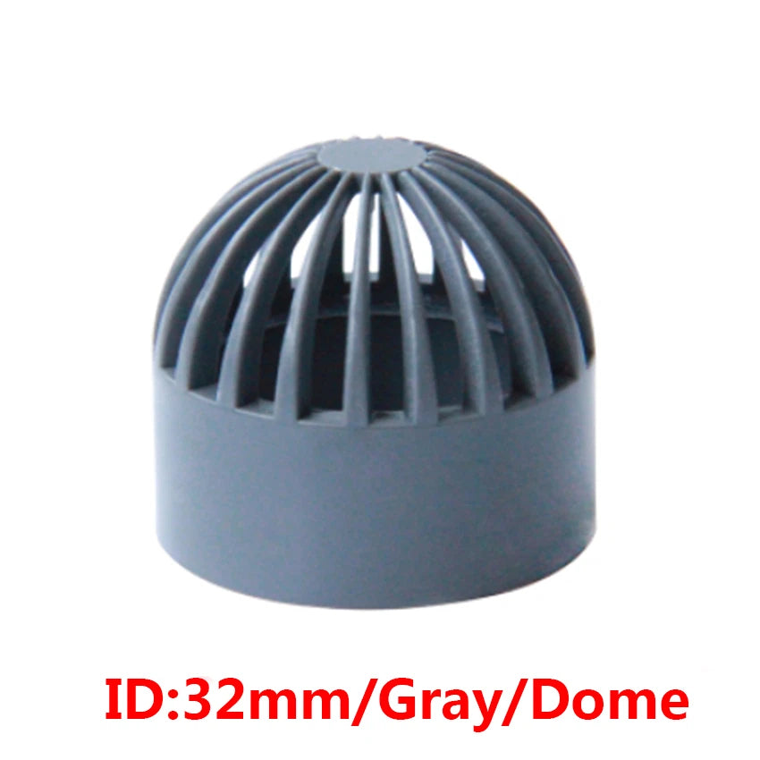 PVC Water Filter Net Cap Pipe Fittings ID 32mm-110mm for Aquarium Fish Tank DIY