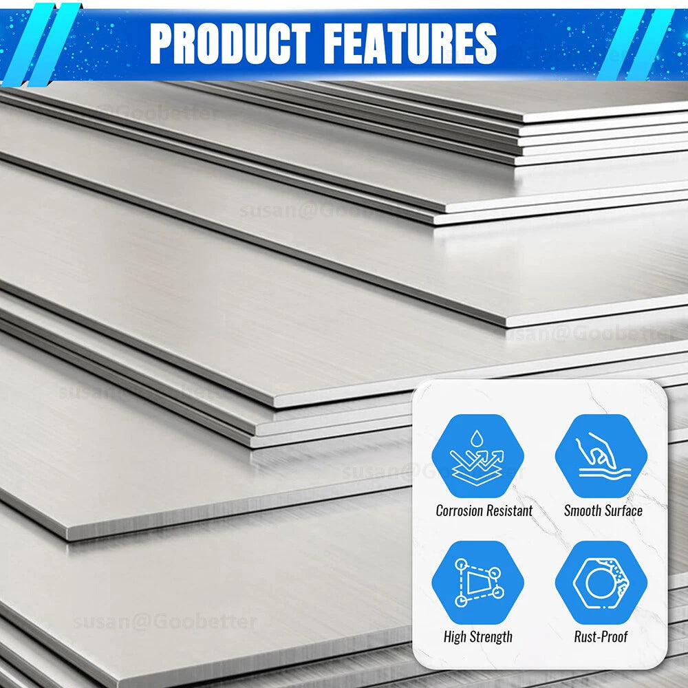 Metal Flat Sheet & Plate — Aluminium 1060/6061, Stainless Steel 304, Steel Q235 | Cut to Size