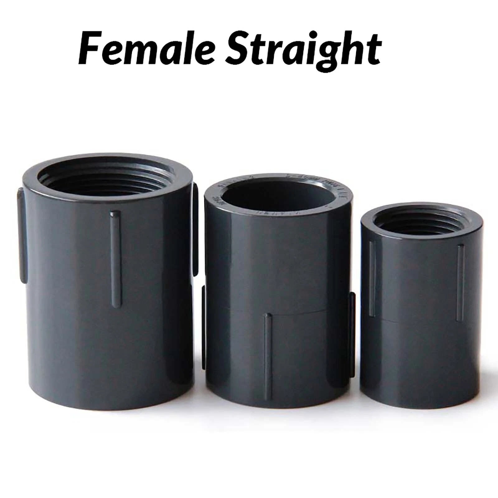 PVC UPVC SOLVENT WELD PIPE FITTINGS FISH POND INDUSTRIAL Plumbing Couping Grey