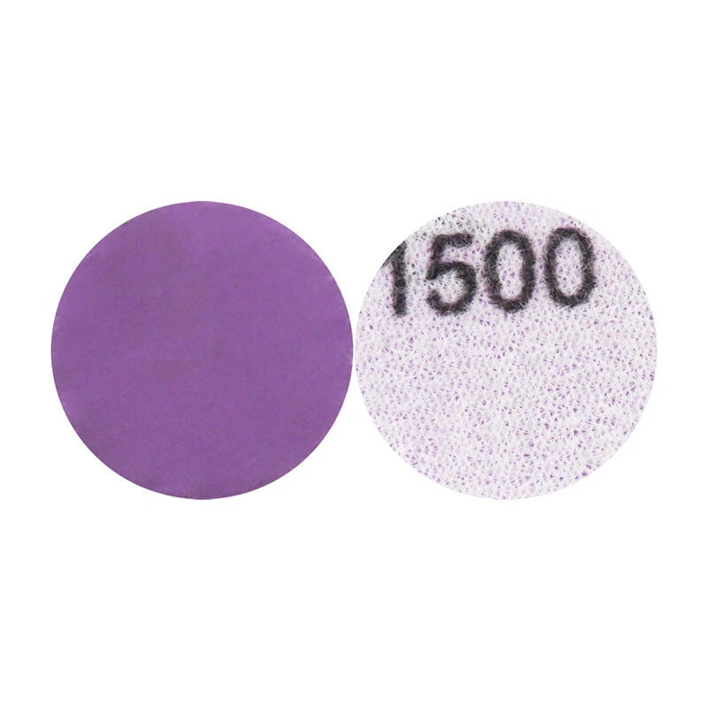 75mm Wet and Dry Sanding Discs 3 inch Sandpaper Hook and Loop Pads 123 X