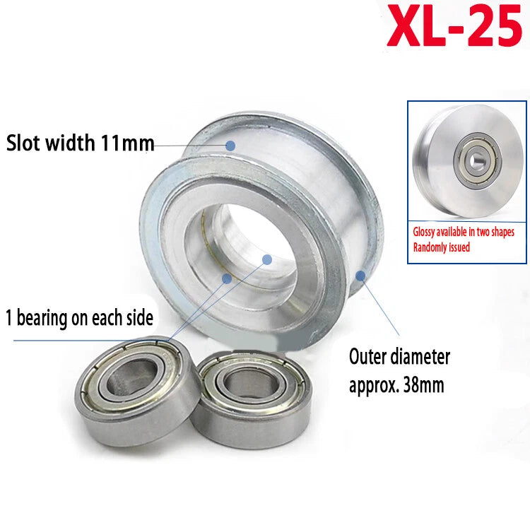 XL Idler Timing Pulley Double Side Bearing Timing Belt For Width 11mm - 16mm