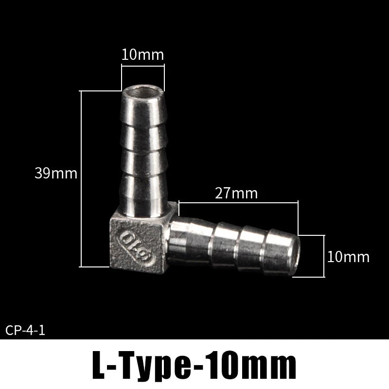Stainless Steel BSP Hose Tail Connector Fitting — Y / L / T / Inline Type