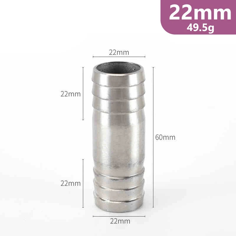 Stainless Steel Barb Hose Fittings — Straight, Elbow, Tee, Y-Piece & Cross