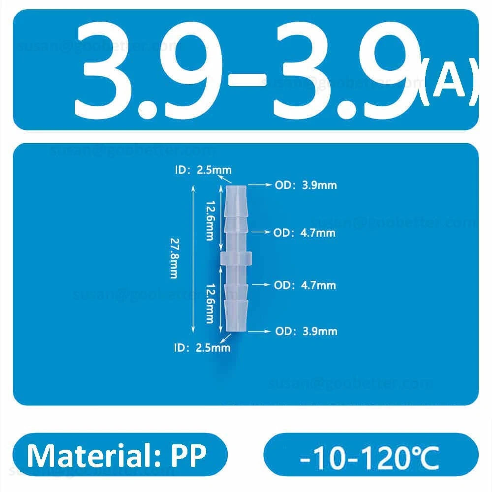Plastic Barbed Hose Connectors — T-Piece, Elbow & Straight Fittings for Air & Water Lines