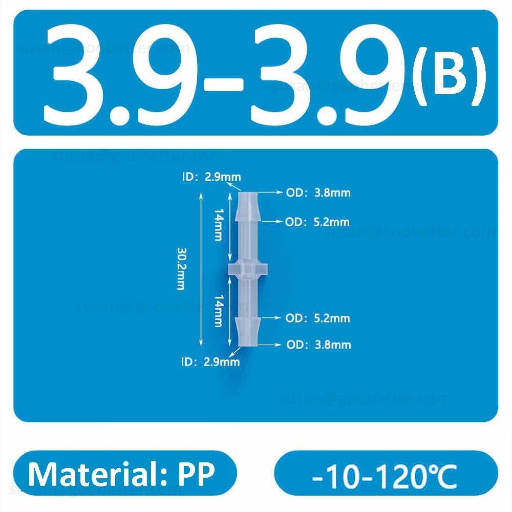 Plastic Barbed Hose Connectors — T-Piece, Elbow & Straight Fittings for Air & Water Lines