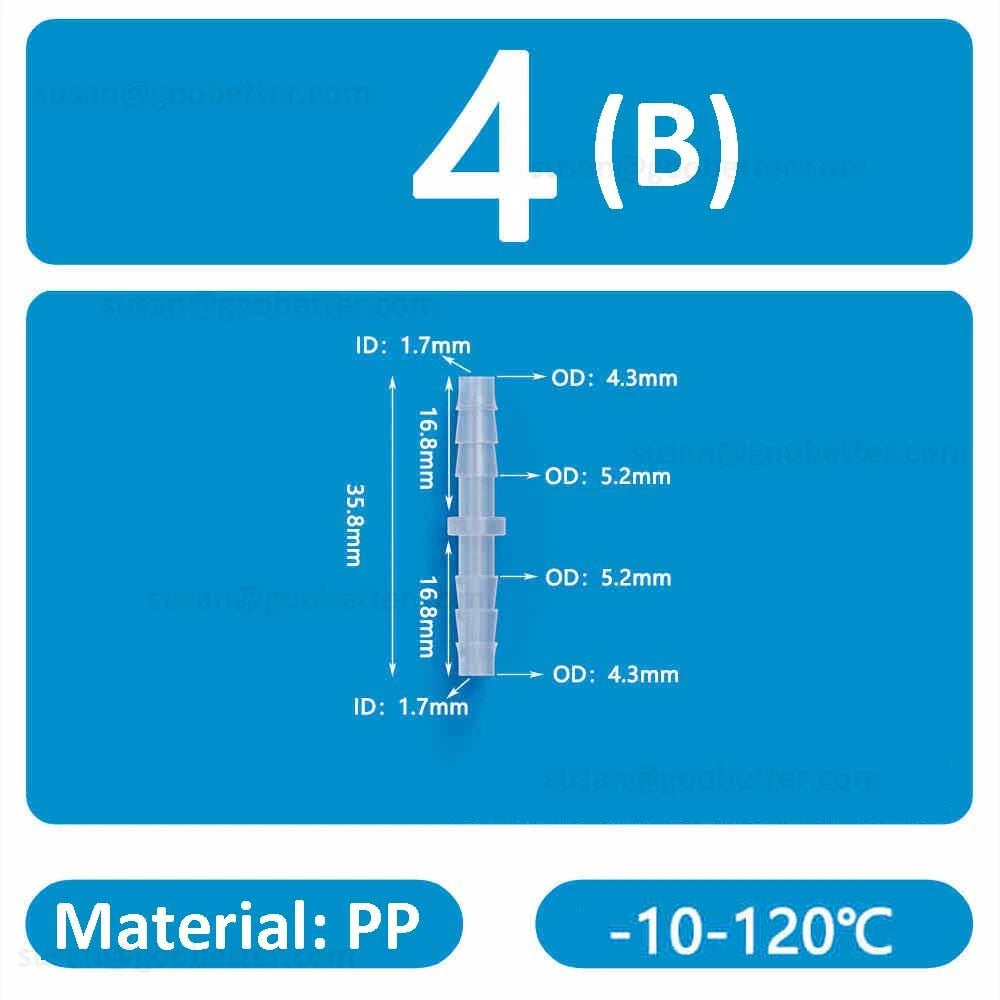 Plastic Barbed Hose Connectors — T-Piece, Elbow & Straight Fittings for Air & Water Lines