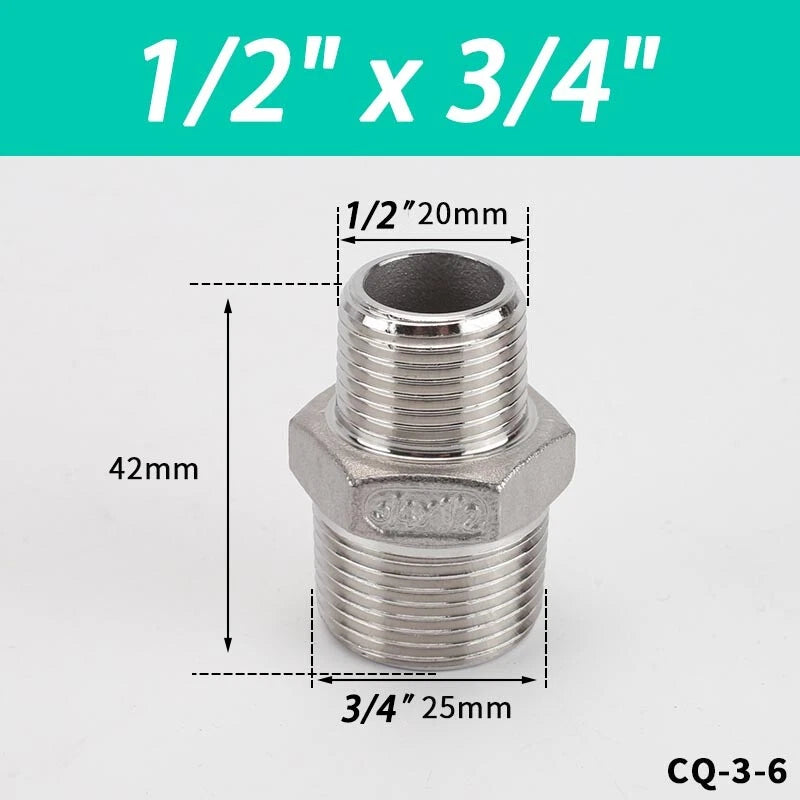 Stainless Steel BSP Pipe Fittings — Plug, Nipple, Elbow, T-Piece & More (1/8" to 4")