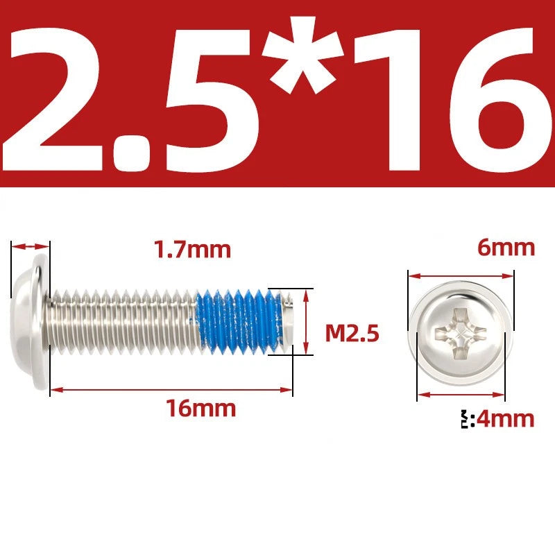 M2–M6 Flanged Button Head Screws – Carbon Steel, Phillips Drive, Nickel or Black Zinc Plated