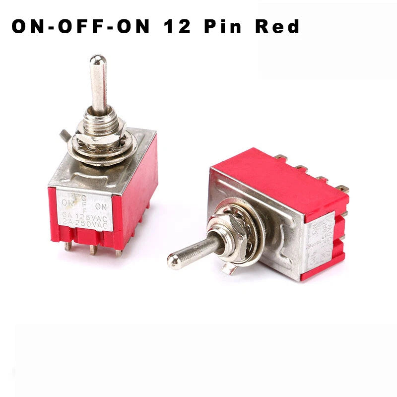 Mini Toggle Switch ON-ON ON-OFF-ON 3 6 9 12 Pin – Dashboard & Model Railway