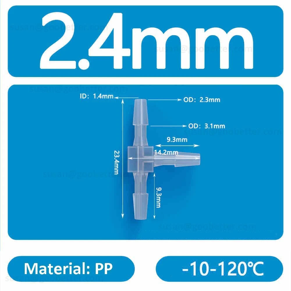Plastic Barbed Hose Connectors — T-Piece, Elbow & Straight Fittings for Air & Water Lines