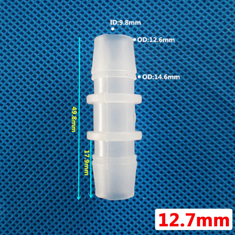 Plastic Barbed Straight Hose Connector — 1.6mm to 25mm Tubing Joiner Coupling