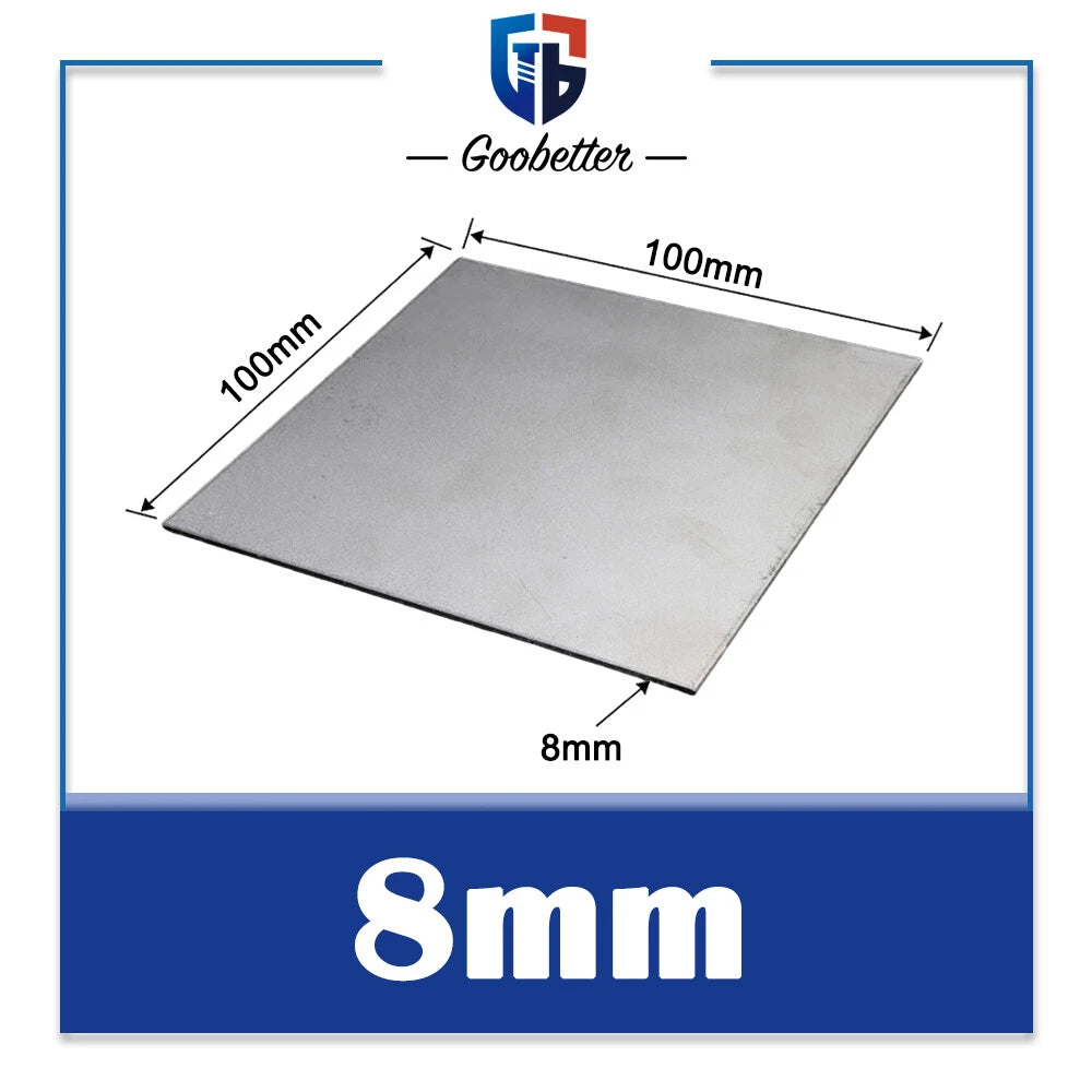 0.5/0.8/1/1.2~18mm Thick TA2 Pure Titanium Plate Ti Metal Sheet Board 100~200mm