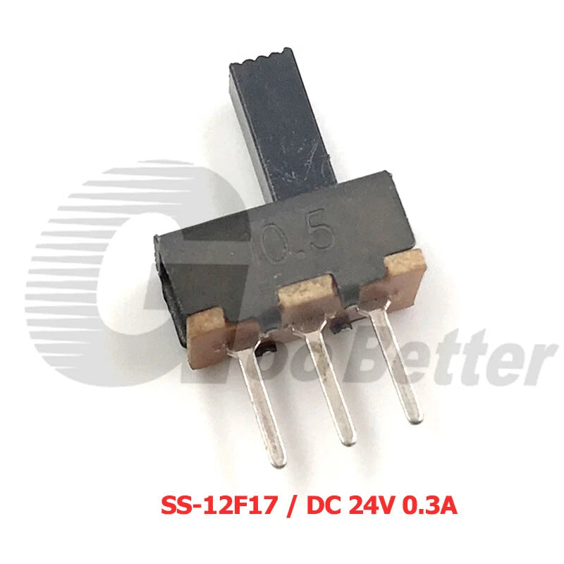 Miniature Slide Switch SPDT 2-Position PCB Mount — SS/SK Series, DC 24V