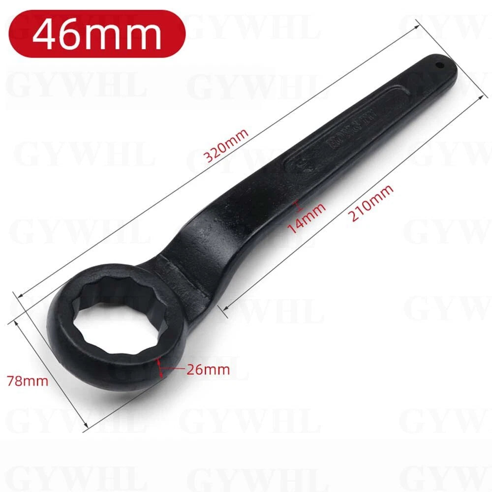 Slogging Striking Wrench Spanner Offset Box End Ring Type Wrench Carbon Steel