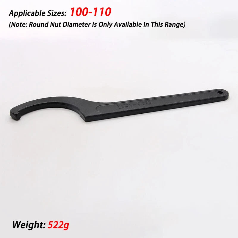 Hook Wrench C Spanner 22mm-320mm Repair Tool Motorcycle Bike Steering Suspension