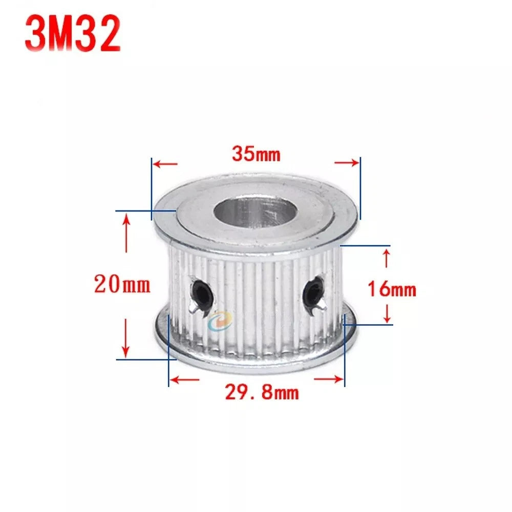 HTD 3M Timing Belt Pulley, for 15mm Wide, Bore 4-25mm, 12-120T, CNC, 3D Printer