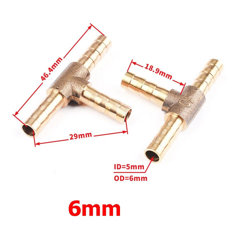 BSP Hose Barb Fittings — Y-Piece, T-Piece, Straight & Elbow Connectors