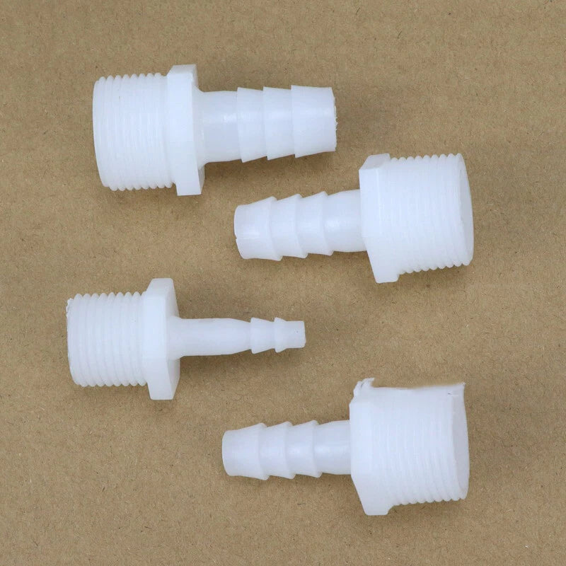 Plastic Hose Barb Fittings — Straight, Reducer, L, T, Y-Shape Pagoda Connectors
