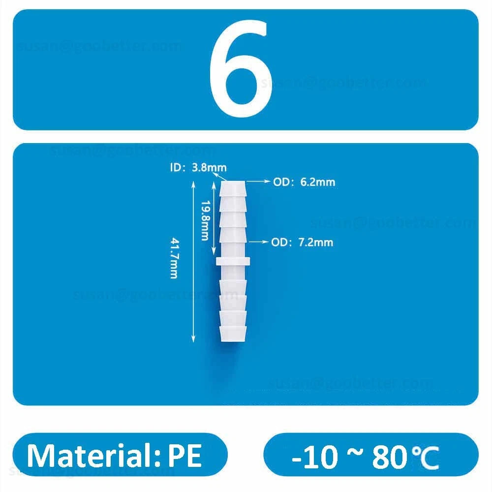 Plastic Barbed Hose Connectors — T-Piece, Elbow & Straight Fittings for Air & Water Lines