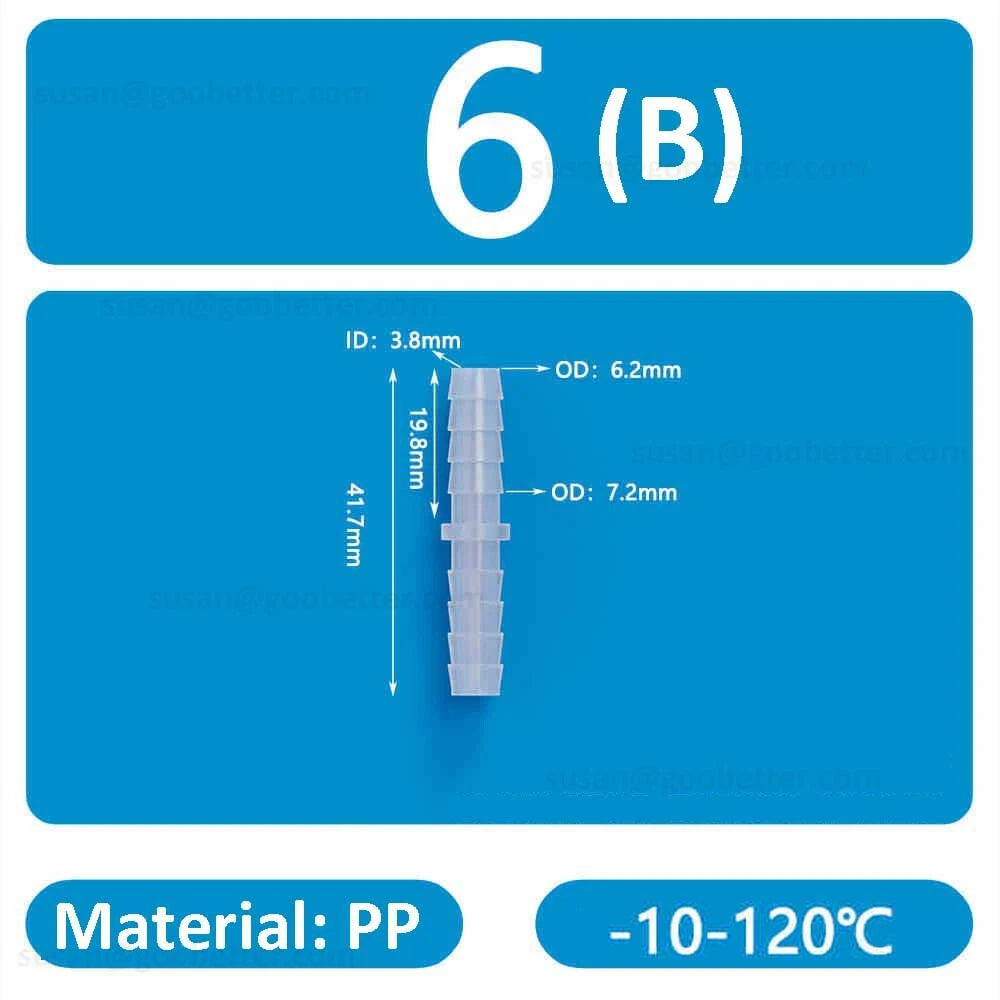 Plastic Barbed Hose Connectors — T-Piece, Elbow & Straight Fittings for Air & Water Lines