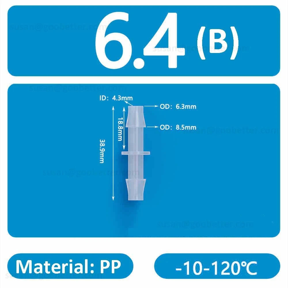 Plastic Barbed Hose Connectors — T-Piece, Elbow & Straight Fittings for Air & Water Lines