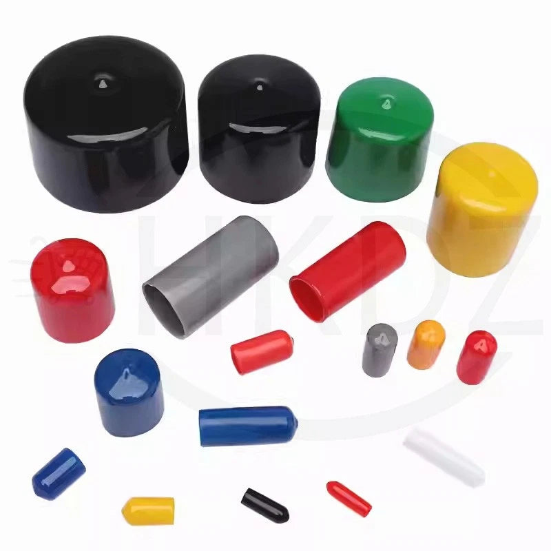 PVC End Caps for Screws, Bolts, Rods, Tubes & Cables – Thread Cover Protector, Rubber Plastic Caps (12-114mm, Multiple Colors)