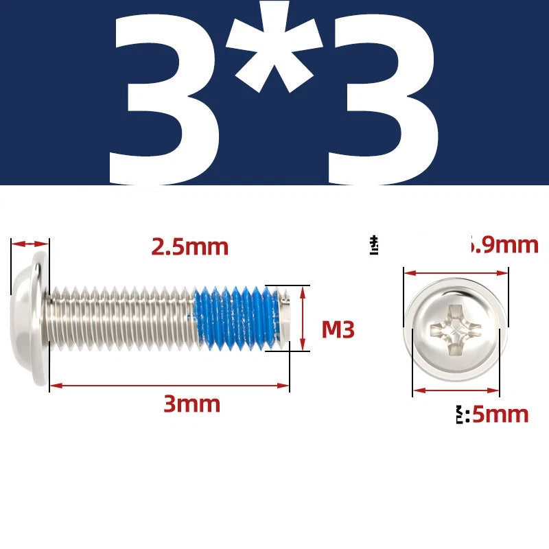 M2–M6 Flanged Button Head Screws – Carbon Steel, Phillips Drive, Nickel or Black Zinc Plated