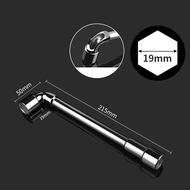 Metric L-Shaped Angled Open Hex Spanners Double Ended Socket Wrench 8mm To 22mm