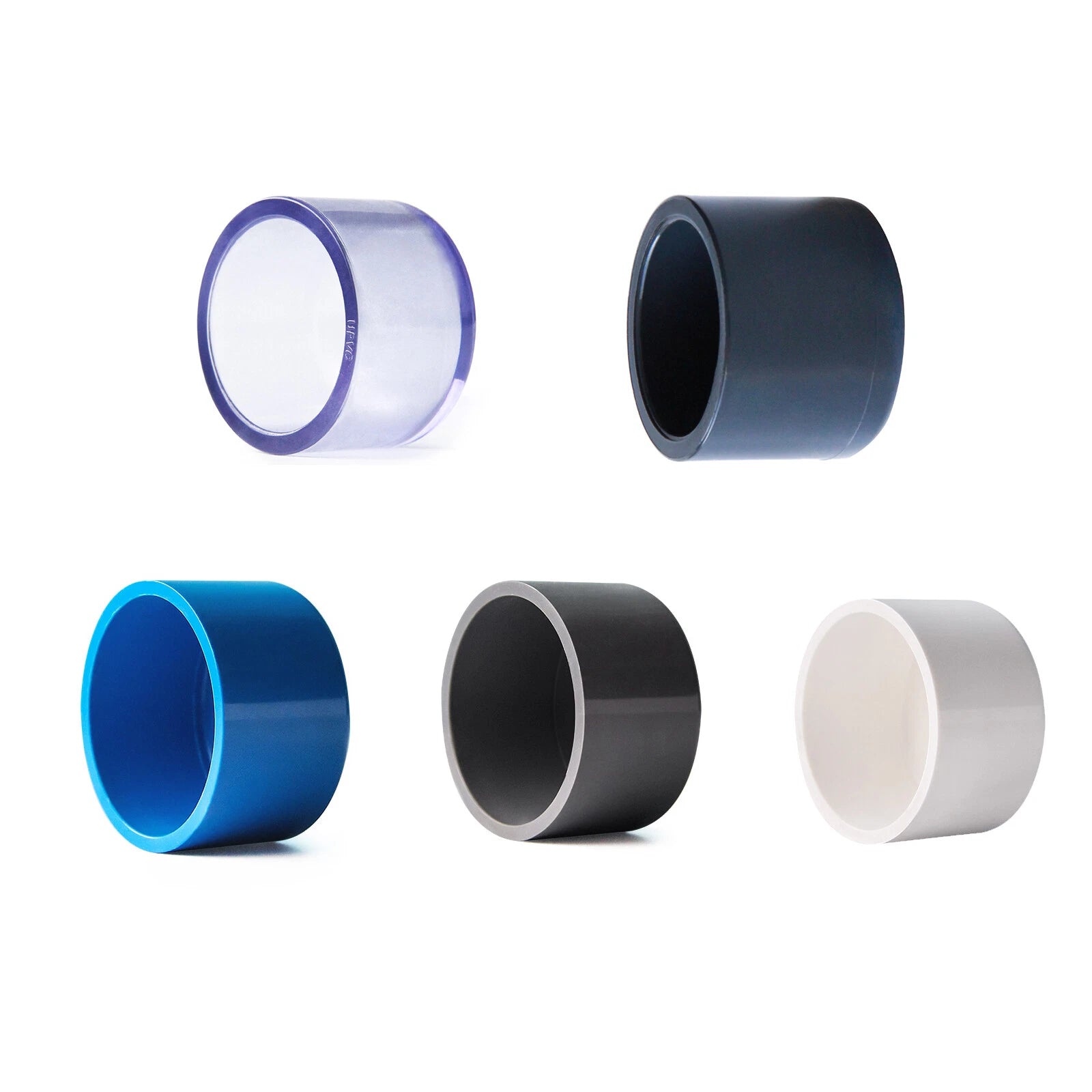 20-50mm PVC Pipe Fittings Elbow Tee 3 4 5-Way Plumbing Connector Solvent Weld