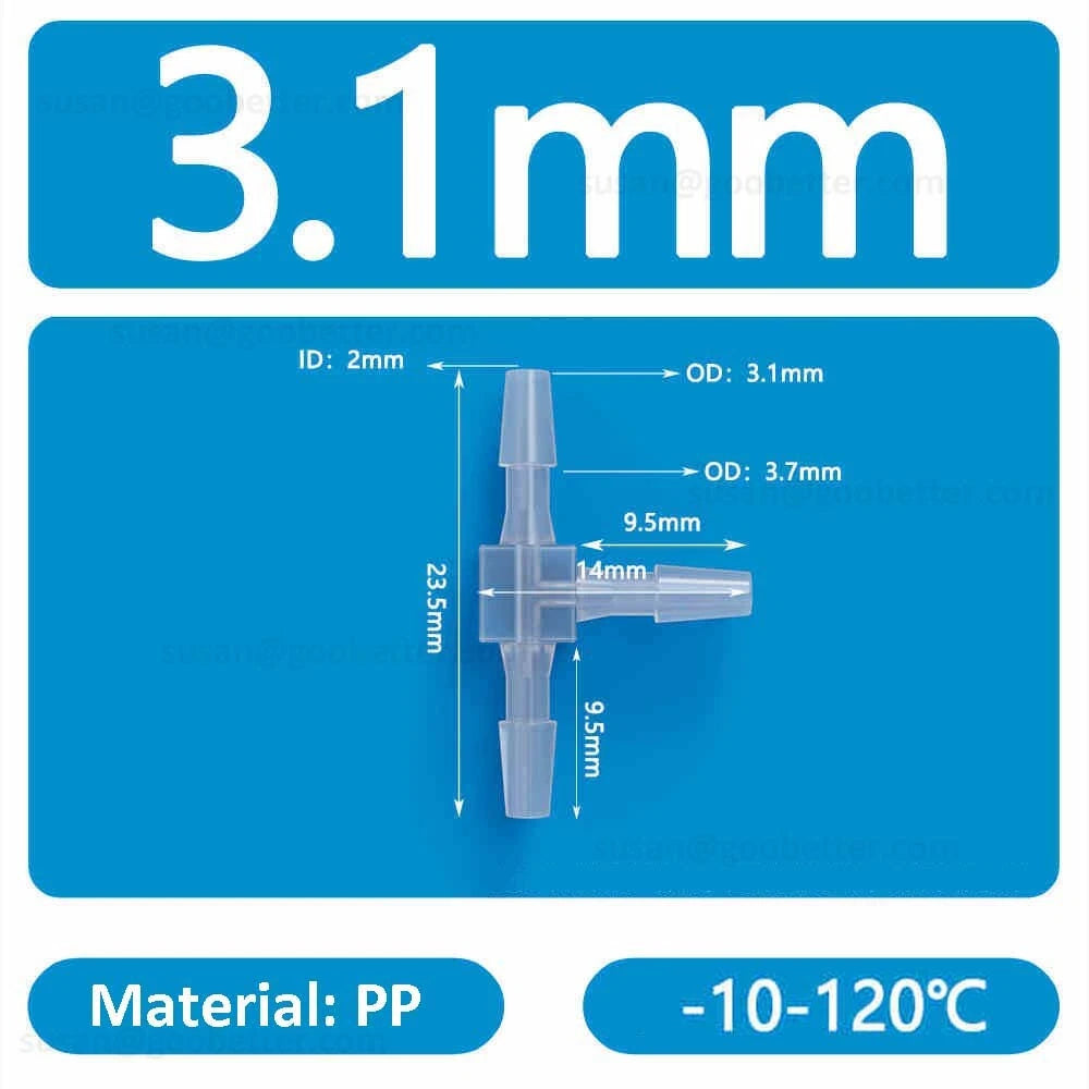 Plastic Barbed Hose Connectors — T-Piece, Elbow & Straight Fittings for Air & Water Lines