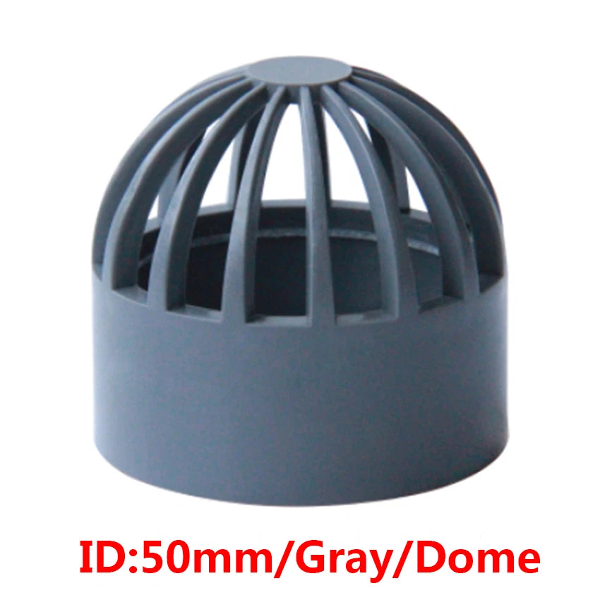 PVC Water Filter Net Cap Pipe Fittings ID 32mm-110mm for Aquarium Fish Tank DIY