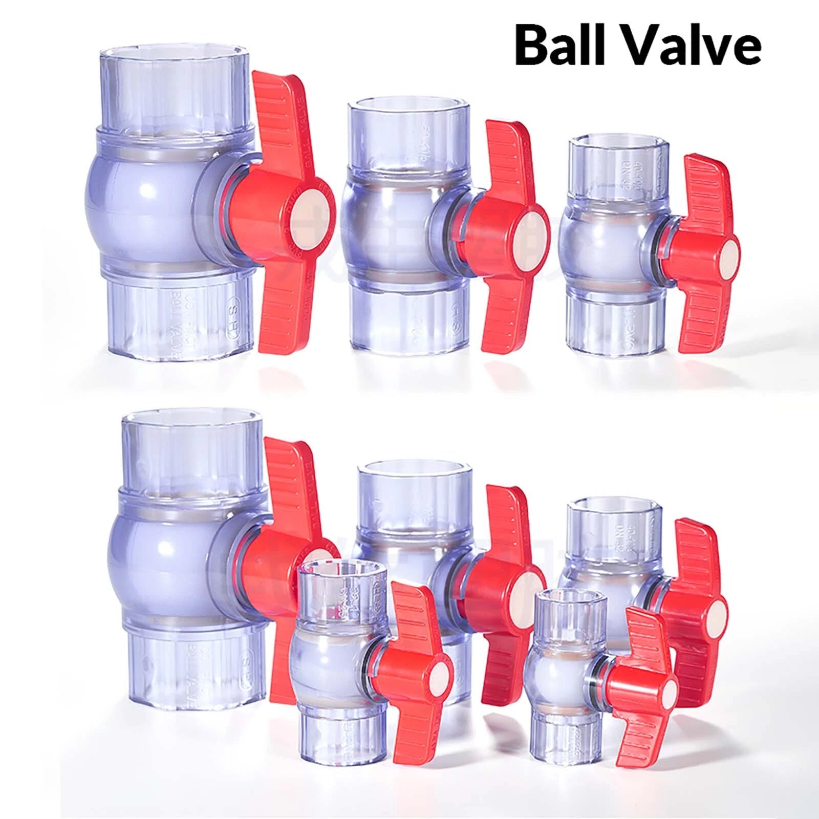 UPVC PVC Clear Plumbing Fittings Pipe For Aquarium Fish Tank Pond Solvent Weld