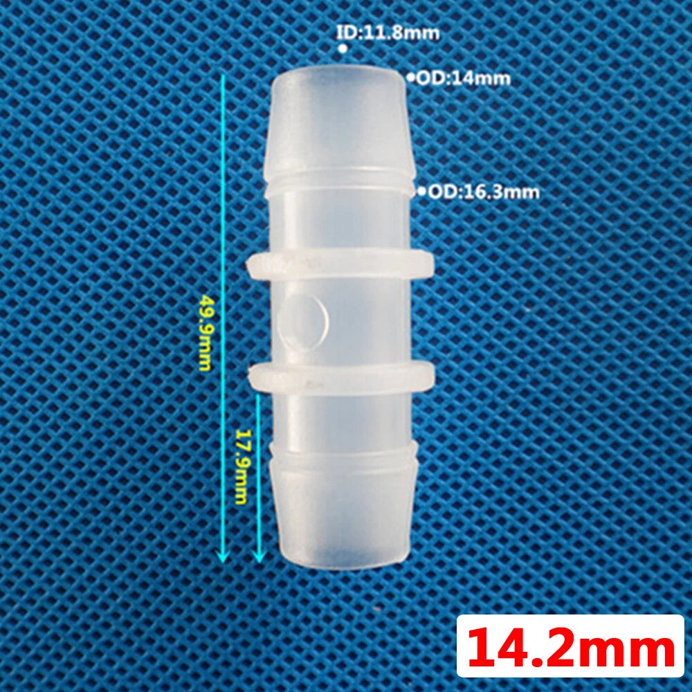 Plastic Barbed Straight Hose Connector — 1.6mm to 25mm Tubing Joiner Coupling