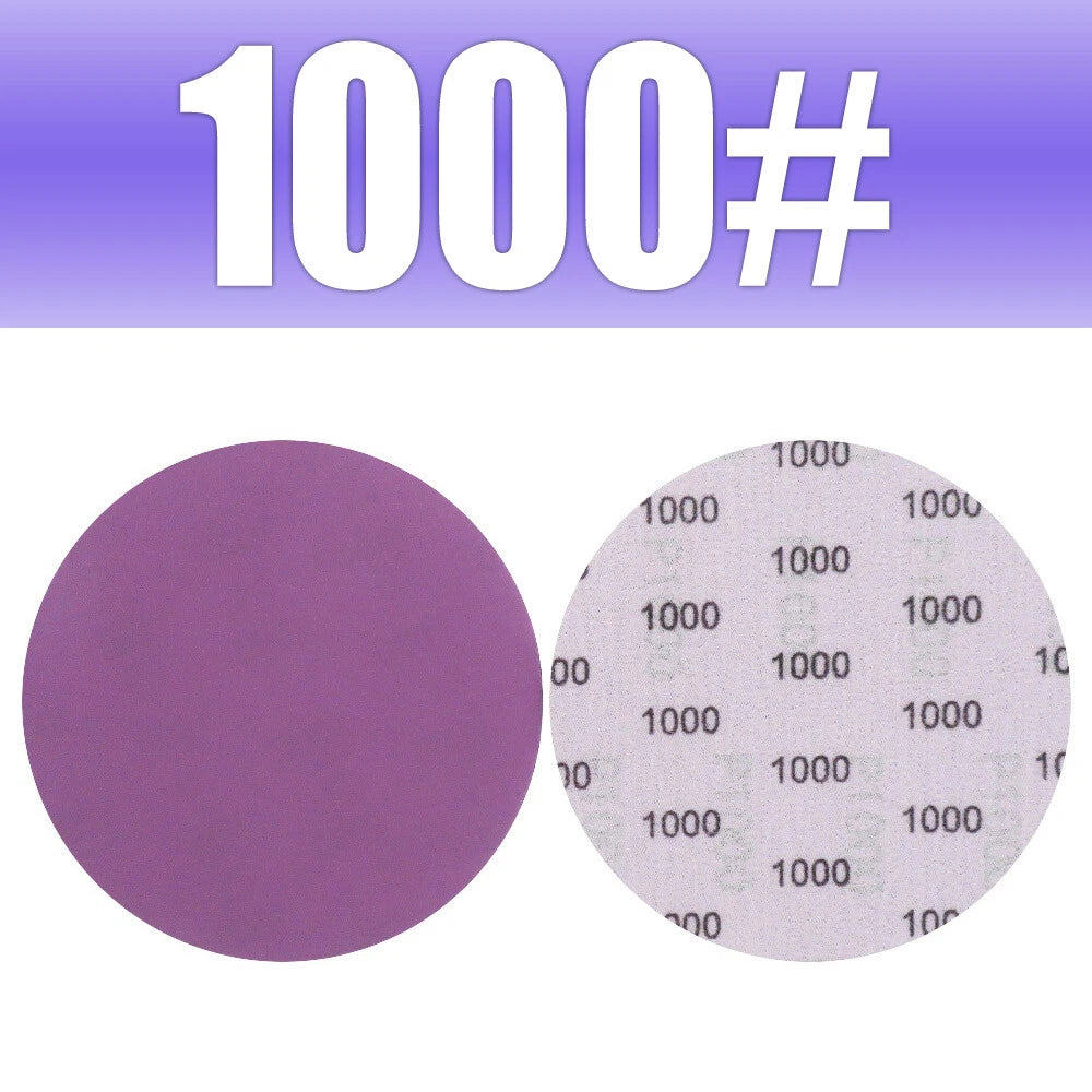 5" 125mm Purple Hook & Loop Sanding Discs 60-10000 Grit | Wet & Dry Sandpaper for Orbital Sanders