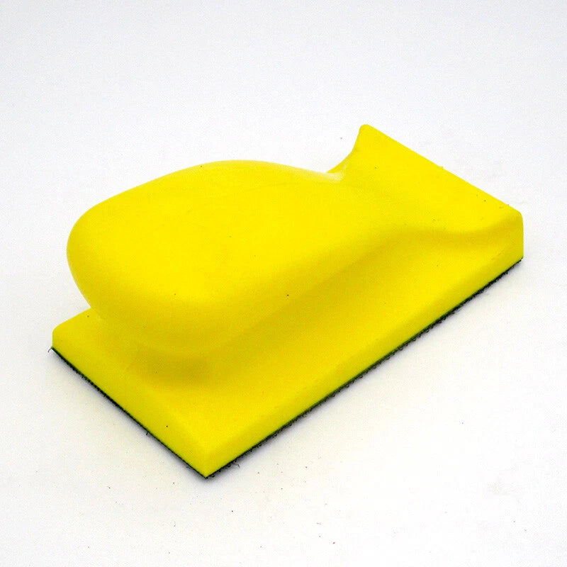Mouse‑Shaped Hand Sanding Block — Ergonomic Foam Grip with Hook & Loop Base for Standard Sanding Discs