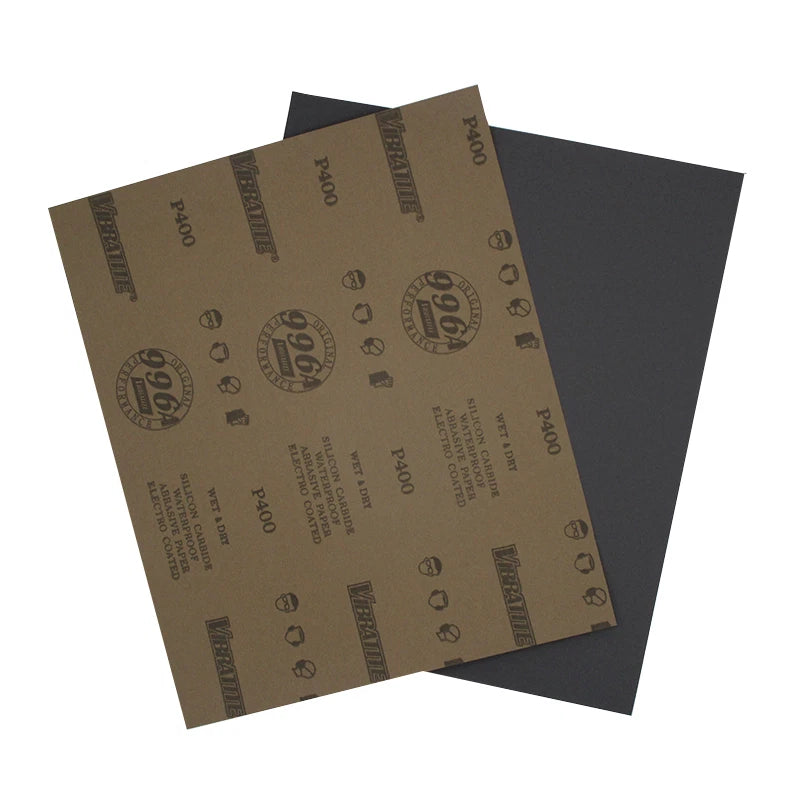 A4 Silicon Carbide Wet & Dry Sandpaper — P60 to P10000 Grit 230x280mm Sheets for Wood Metal Auto