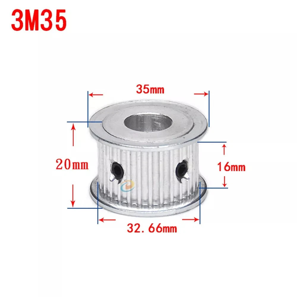 HTD 3M Timing Belt Pulley, for 15mm Wide, Bore 4-25mm, 12-120T, CNC, 3D Printer