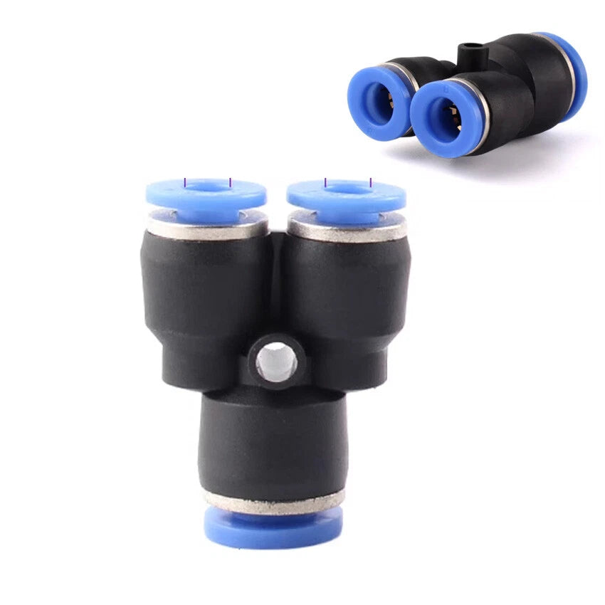 4- 16mm Nylon Pneumatic Push Fit Connector Tube Pipe Joiner Air Water Lines Hose