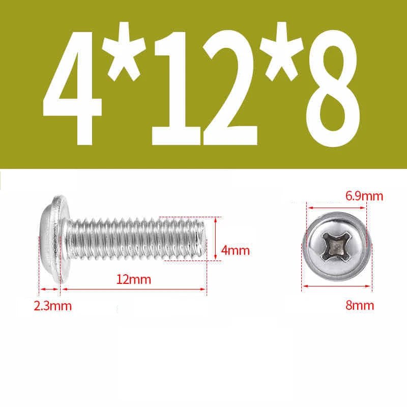 Phillips Flanged Pan Head Machine Screws 316 Stainless Steel M3 M4 M5 M6 - HomeDIYer