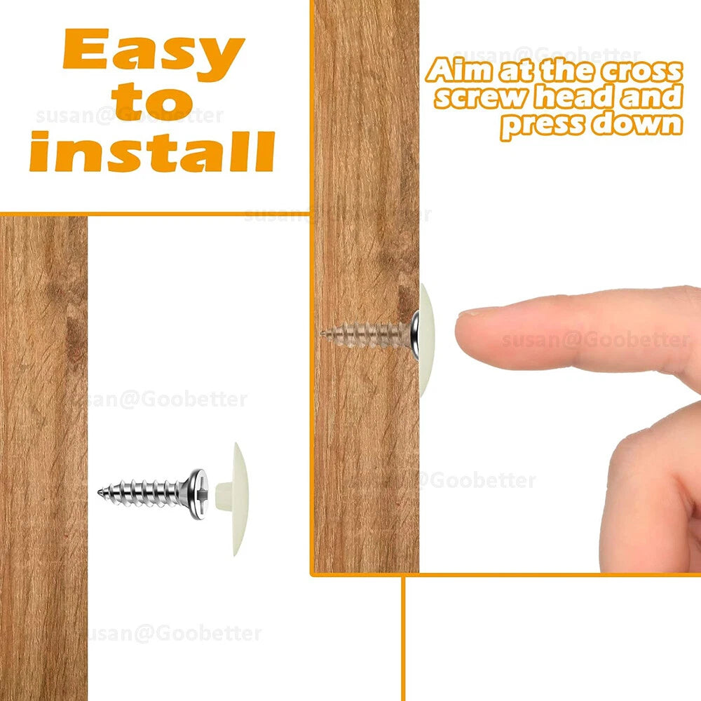 21mm Self Adhesive Decorative Screw Holes Nail Cams Cover Caps Furniture Kitchen