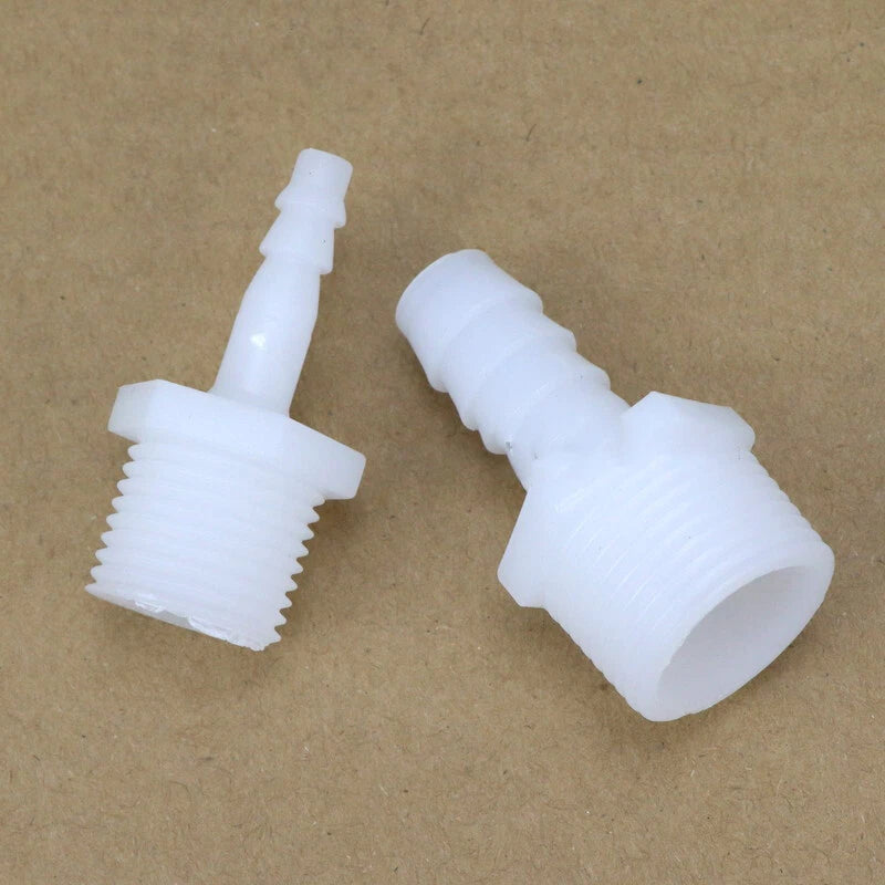 Plastic Hose Barb Fittings — Straight, Reducer, L, T, Y-Shape Pagoda Connectors