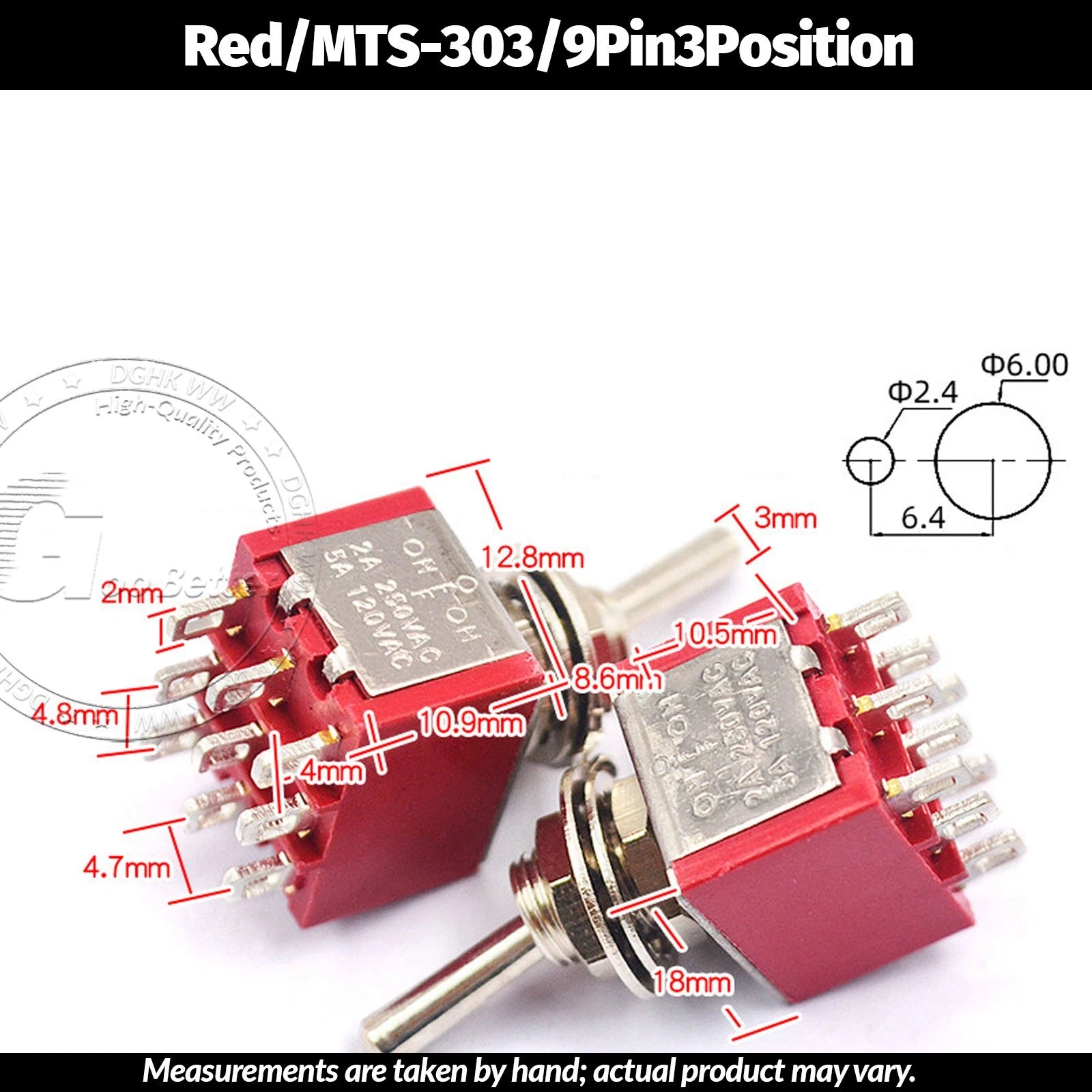 Miniature Toggle Switch — SPST/SPDT, 2–12 Pin, MTS/E-TEN/RLS Series, 79 Types