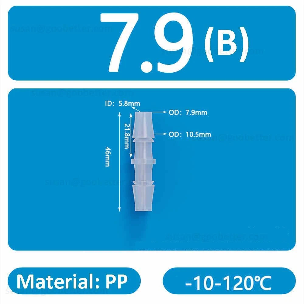 Plastic Barbed Hose Connectors — T-Piece, Elbow & Straight Fittings for Air & Water Lines